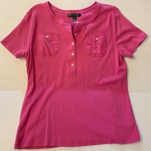 Ralph Lauren pink shirt with pockets and buttons